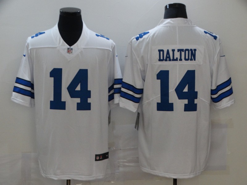 Men's Dallas Cowboys Andy Dalton #14 White Jersey
